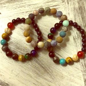 Unisex Solar System Bracelet Bundle.